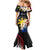 Personalised Philippines Tribal Mermaid Dress Mix Plumeria - Flag Colors LT7 - Polynesian Pride