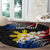 Personalised Philippines Tribal Round Carpet Mix Plumeria - Flag Colors LT7 - Polynesian Pride