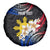 Personalised Philippines Tribal Spare Tire Cover Mix Plumeria - Flag Colors LT7 - Polynesian Pride