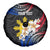 Personalised Philippines Tribal Spare Tire Cover Mix Plumeria - Flag Colors LT7 - Polynesian Pride