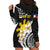 Personalised Philippines Tribal Hoodie Dress Mix Plumeria LT7 - Polynesian Pride