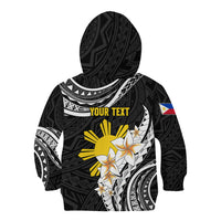 Personalised Philippines Tribal Kid Hoodie Mix Plumeria LT7 - Polynesian Pride
