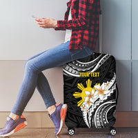 Personalised Philippines Tribal Luggage Cover Mix Plumeria LT7 - Polynesian Pride