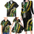 Hawaii Aloha Kakau Family Matching Long Sleeve Bodycon Dress and Hawaiian Shirt Puakenikeni and Maile Lei Twist