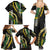 Hawaii Aloha Kakau Family Matching Summer Maxi Dress and Hawaiian Shirt Puakenikeni and Maile Lei Twist