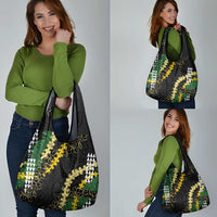 Hawaii Aloha Kakau Grocery Bag Puakenikeni and Maile Lei Twist LT7 - Polynesian Pride