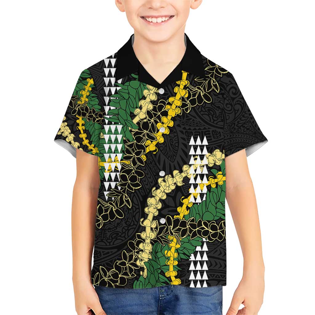 Hawaii Aloha Kakau Hawaiian Shirt Puakenikeni and Maile Lei Twist LT7 - Polynesian Pride