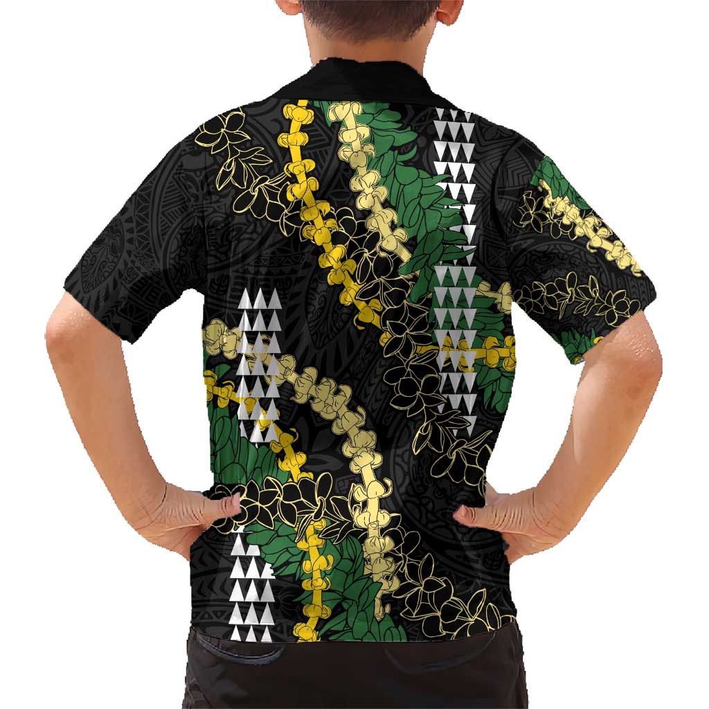 Hawaii Aloha Kakau Hawaiian Shirt Puakenikeni and Maile Lei Twist LT7 - Polynesian Pride