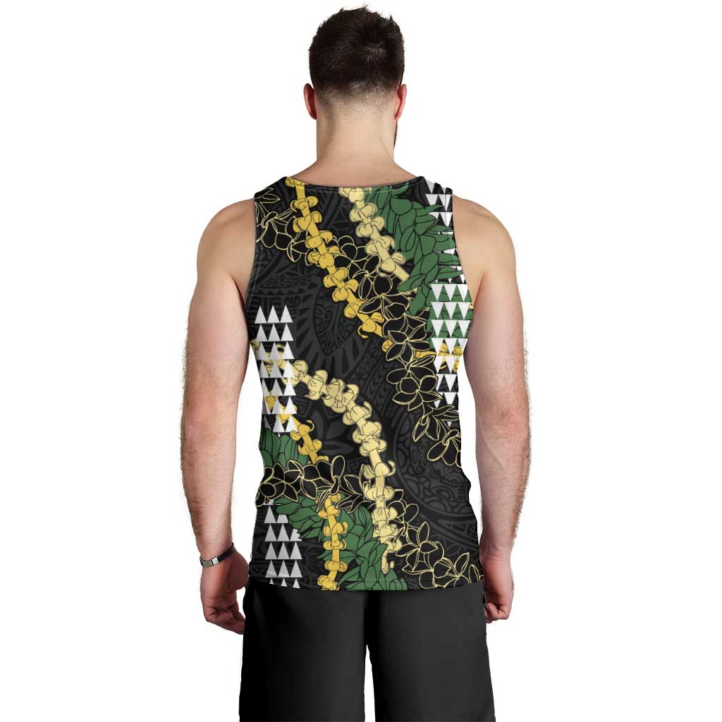 Hawaii Aloha Kakau Men Tank Top Puakenikeni and Maile Lei Twist LT7 - Polynesian Pride