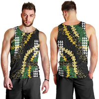 Hawaii Aloha Kakau Men Tank Top Puakenikeni and Maile Lei Twist LT7 - Polynesian Pride
