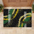 Hawaii Aloha Kakau Rubber Doormat Puakenikeni and Maile Lei Twist