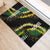 Hawaii Aloha Kakau Rubber Doormat Puakenikeni and Maile Lei Twist