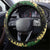 Hawaii Aloha Kakau Steering Wheel Cover Puakenikeni and Maile Lei Twist