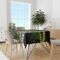 Hawaii Aloha Kakau Tablecloth Puakenikeni and Maile Lei Twist LT7 - Polynesian Pride