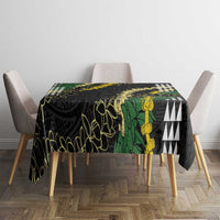 Hawaii Aloha Kakau Tablecloth Puakenikeni and Maile Lei Twist LT7 - Polynesian Pride