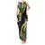 Hawaii Aloha Kakau Tank Maxi Dress Puakenikeni and Maile Lei Twist