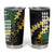 Hawaii Aloha Kakau Tumbler Cup Puakenikeni and Maile Lei Twist