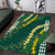 Hawaii Aloha Kakau Area Rug Green Puakenikeni and Maile Lei Twist