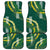 Hawaii Aloha Kakau Car Mats Green Puakenikeni and Maile Lei Twist