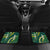 Hawaii Aloha Kakau Car Mats Green Puakenikeni and Maile Lei Twist