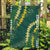 Hawaii Aloha Kakau Garden Flag Green Puakenikeni and Maile Lei Twist