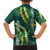 Hawaii Aloha Kakau Hawaiian Shirt Green Puakenikeni and Maile Lei Twist