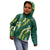 Hawaii Aloha Kakau Kid Hoodie Green Puakenikeni and Maile Lei Twist