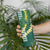 Hawaii Aloha Kakau Skinny Tumbler Green Puakenikeni and Maile Lei Twist