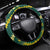 Hawaii Aloha Kakau Steering Wheel Cover Green Puakenikeni and Maile Lei Twist