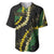 Hawaii Puakenikeni - Maile Lei Baseball Jersey Obsidian Black