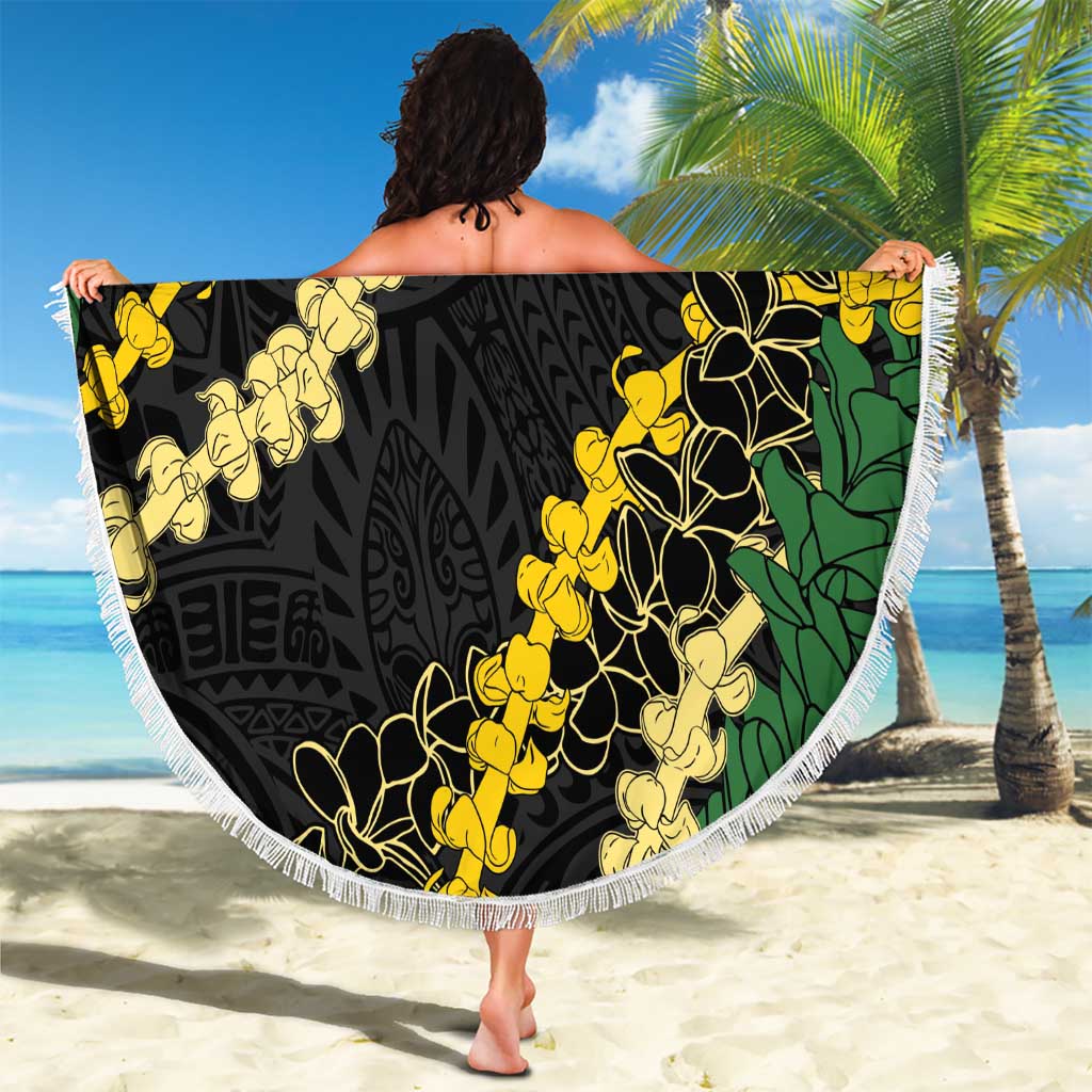Hawaii Puakenikeni - Maile Lei Beach Blanket Obsidian Black LT7 - Polynesian Pride