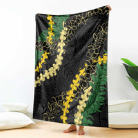 Hawaii Puakenikeni - Maile Lei Blanket Obsidian Black LT7 - Polynesian Pride