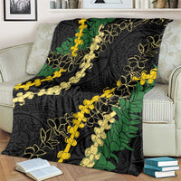 Hawaii Puakenikeni - Maile Lei Blanket Obsidian Black LT7 - Polynesian Pride