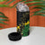 Hawaii Puakenikeni - Maile Lei 4 in 1 Can Cooler Tumbler Obsidian Black