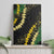 Hawaii Puakenikeni - Maile Lei Canvas Wall Art Obsidian Black