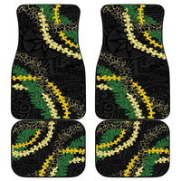 Hawaii Puakenikeni - Maile Lei Car Mats Obsidian Black LT7 - Polynesian Pride