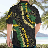 Hawaii Puakenikeni - Maile Lei Hawaiian Shirt Obsidian Black LT7 - Polynesian Pride