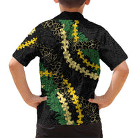Hawaii Puakenikeni - Maile Lei Hawaiian Shirt Obsidian Black LT7 - Polynesian Pride