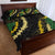 Hawaii Puakenikeni - Maile Lei Quilt Bed Set Obsidian Black