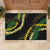 Hawaii Puakenikeni - Maile Lei Rubber Doormat Obsidian Black