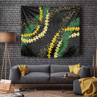 Hawaii Puakenikeni - Maile Lei Tapestry Obsidian Black LT7 Black - Polynesian Pride