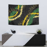 Hawaii Puakenikeni - Maile Lei Tapestry Obsidian Black LT7 - Polynesian Pride