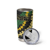Hawaii Puakenikeni - Maile Lei Tumbler Cup Obsidian Black LT7 - Polynesian Pride