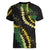 Hawaii Puakenikeni - Maile Lei Women V-Neck T-Shirt Obsidian Black