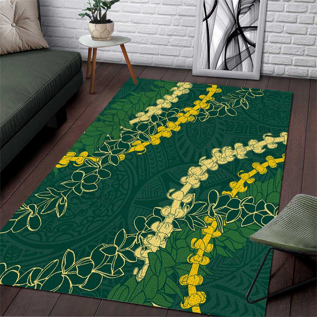 Hawaii Puakenikeni - Maile Lei Area Rug Sage Green LT7 Sage Green - Polynesian Pride