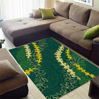 Hawaii Puakenikeni - Maile Lei Area Rug Sage Green LT7 - Polynesian Pride