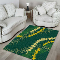 Hawaii Puakenikeni - Maile Lei Area Rug Sage Green LT7 - Polynesian Pride