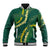 Hawaii Puakenikeni - Maile Lei Baseball Jacket Sage Green