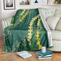Hawaii Puakenikeni - Maile Lei Blanket Sage Green LT7 Sage Green - Polynesian Pride