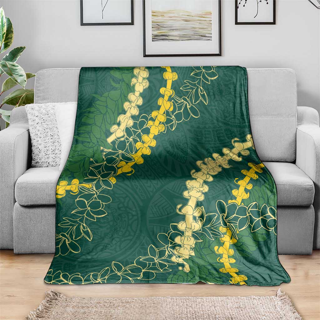 Hawaii Puakenikeni - Maile Lei Blanket Sage Green LT7 - Polynesian Pride